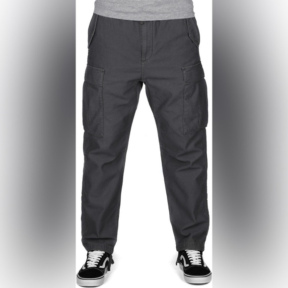 Carhartt WIP Camper Pant, Black Stone Washed, with 6 Pockets, Size XL - Picture 2 of 14